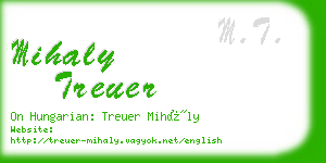 mihaly treuer business card